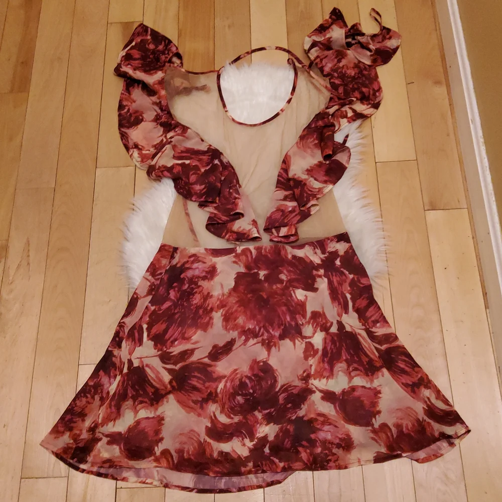 🍋For Love and Lemons Wild Roses Mini Dress - Picture 10 of 13